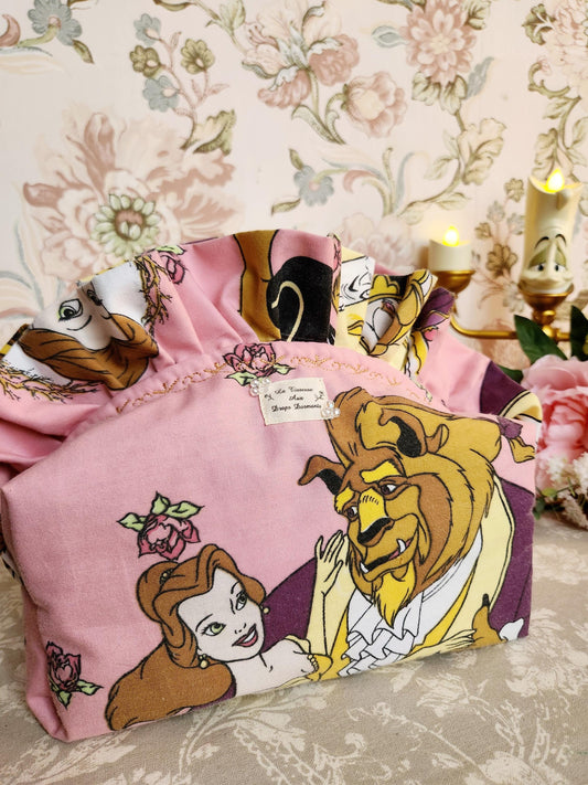 Trousse RARE Duchesse XL Scintillante La Belle et la Bête Vintage Disney